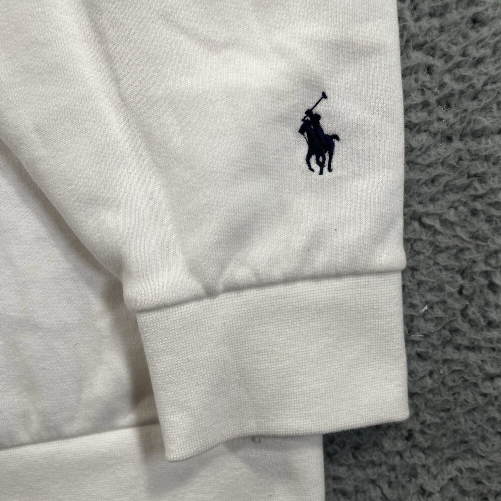 Polo Ralph Lauren Sweatshirt Mens XXL White Multi Color Block Logo Fleece Crew - Picture 6 of 13